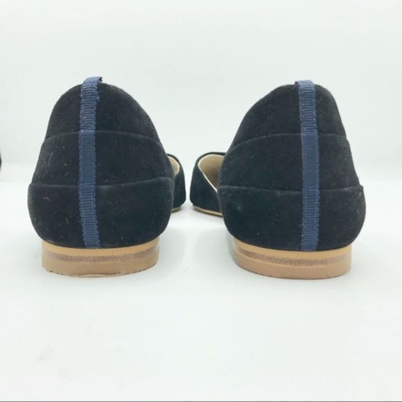 Boden Black Suede Henrietta D'Orsay Ballet Flats - Picture 3 of 6